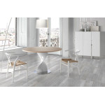 Paris Prix Buffet 3 Portes Design "Laura" 120cm Blanc Laqué