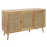 Paris Prix Buffet 3 Portes En Bois "Bali" 115cm Naturel