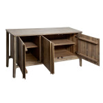 Paris Prix Buffet 3 Portes En Bois "Banila" 160cm Naturel