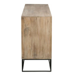 Paris Prix Buffet 3 Portes En Bois "Bombay" 160cm Naturel
