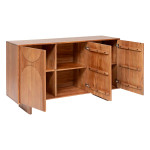 Paris Prix Buffet 3 Portes En Bois "Nanda" 150cm Naturel