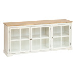 paris prix Buffet 3 Portes en Bois "Olbia" 180cm Blanc