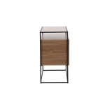 Paris Prix Buffet 3 Portes En Teck "Kingsport" 120cm Marron