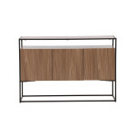 Paris Prix Buffet 3 Portes En Teck "Kingsport" 120cm Marron
