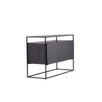 Paris Prix Buffet 3 Portes En Teck "Kingsport" 120cm Noir