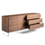 Paris Prix Buffet 3 Tiroirs & 2 Portes "Delma" 188cm Naturel