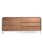 Paris Prix Buffet 3 Tiroirs & 2 Portes "Delma" 188cm Naturel