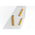 Paris Prix Buffet 3 Tiroirs & 2 Portes "Kensal" 149cm Chêne & Blanc