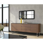 Paris Prix Buffet 3 Tiroirs Design "Rolando" 200cm Naturel