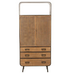 Paris Prix Buffet 3 Tiroirs En Bois "Hulta" 180cm Naturel & Noir