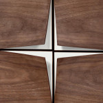 Paris Prix Buffet 4 Portes & 4 Niveaux "Plof" 140cm Noyer