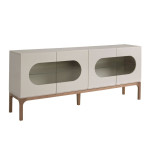 paris prix Buffet 4 Portes Design "Barney" 180cm Gris
