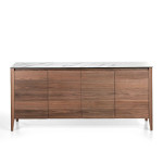 Paris Prix Buffet 4 Portes Design "Sade" 179cm Naturel