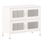 paris prix Buffet 4 Portes en Métal "Nett" 90cm Blanc