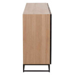 Paris Prix Buffet 4 Portes "Miraza" 180cm Naturel & Noir