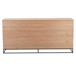 Paris Prix Buffet 4 Portes "Miraza" 180cm Naturel & Noir
