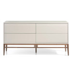 Paris Prix Buffet 4 Tiroirs Design "Zapata" 160cm Naturel
