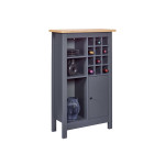 Paris Prix Buffet Avec Range-Bouteilles "Nichole" 124cm Anthracite