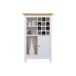 Paris Prix Buffet Avec Range-Bouteilles "Nichole" 124cm Blanc