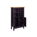 Paris Prix Buffet Avec Range-Bouteilles "Nichole" 124cm Noir