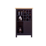 Paris Prix Buffet Avec Range-Bouteilles "Nichole" 124cm Noir