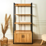 Paris Prix Buffet Bibliothèque En Bois "Edison" 160cm Naturel