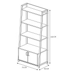 Paris Prix Buffet Bibliothèque En Bois "Edison" 160cm Naturel