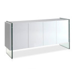 paris prix Buffet Design 4 Portes "Isaac" 170cm Blanc