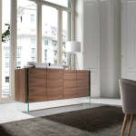 Paris Prix Buffet Design 4 Portes "Isaac" 170cm Naturel