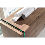 Paris Prix Buffet Design 4 Portes "Isaac" 170cm Naturel