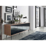 Paris Prix Buffet Design 4 Portes "Jorge" 180cm Marron