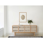 Paris Prix Buffet Design 4 Portes "Lilla" 180cm Naturel