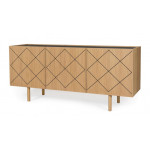 Paris Prix Buffet Design En Bois Massif "Porto" 175cm Chêne