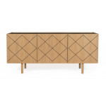 paris prix Buffet Design en Bois Massif "Porto" 175cm Chêne
