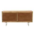 Paris Prix Buffet En Bois 4 Portes "Weaving" 170cm Naturel