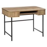 paris prix Bureau 2 Portes & 2 Étagères "Colva" 105cm Beige