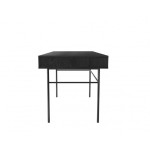 Paris Prix Bureau 2 Tiroirs En Bois "Stripe" 130cm Chêne & Noir