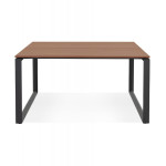 Paris Prix Bureau Bench Design "Dane" 140cm Noir & Noyer