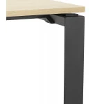 Paris Prix Bureau Bench Design "Dane" 160cm Noir & Naturel