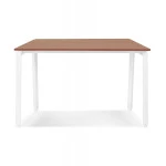 Paris Prix Bureau Bench Double "Rosendo" 140cm Blanc & Noyer