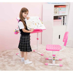 Paris Prix Bureau & Chaise Enfant "Comfortline" 66cm Rose