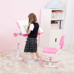 Paris Prix Bureau & Chaise Enfant "Comfortline" 66cm Rose