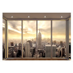 Paris Prix Bureau D'Angle Déco "Job" 120cm Blanc & Naturel