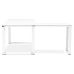 Paris Prix Bureau D'Angle En Bois Design "Hovik" 170cm Blanc