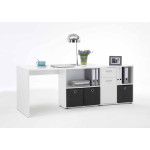 Paris Prix Bureau D'Angle Réversible "Oxela" 135cm Blanc