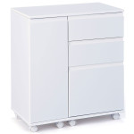 paris prix Bureau d'Appoint Extensible "Luna" 121cm Blanc