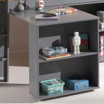 Paris Prix Bureau De Lit Enfant Surélevé "Pino" 94cm Gris