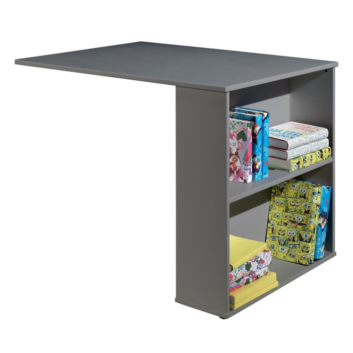 Paris Prix Bureau De Lit Enfant Surélevé "Pino" 94cm Gris