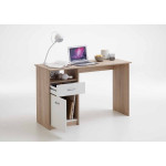 Paris Prix Bureau Design 1 Porte & 1 Tiroir "Sonka" 123cm Naturel
