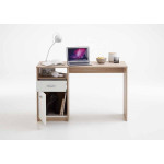 Paris Prix Bureau Design 1 Porte & 1 Tiroir "Sonka" 123cm Naturel